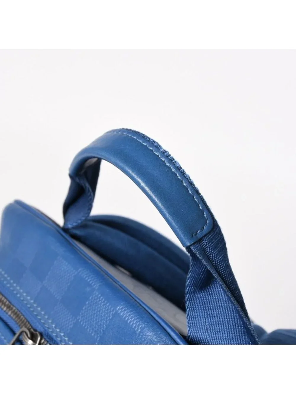 Louis Vuitton Michael Backpack Damier Infini Neptunia Blue Embossed Leather